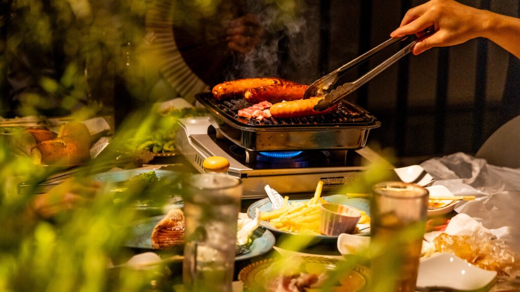 井の頭テラスHONOO_BBQの様子
